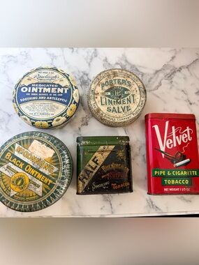 Vintage tin collection